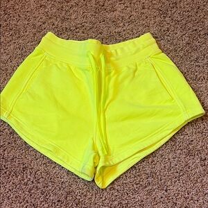 Lululemon Athletica Neon Yellow Athletic Shorts